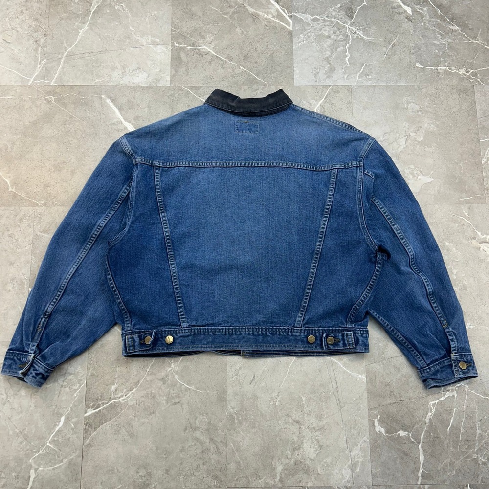 90s Vintage Marithe Francois Girbaud Denim Trucker Jacket Mens Medium Corduroy - Picture 3 of 12